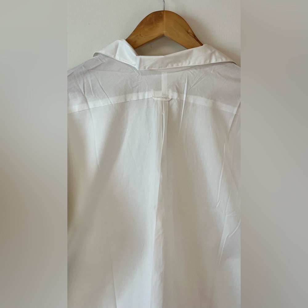 BNWT Anthropologie Classic White Button-Down Tunic - Picture 5 of 9